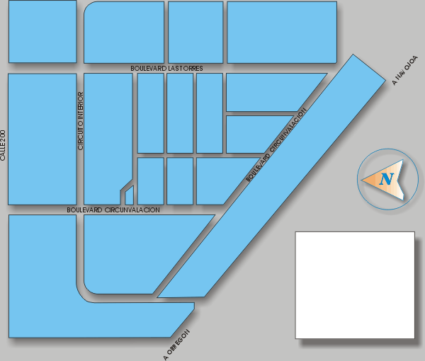 Microlocalizaci�n del Parque Industrial de Cd. Obreg�n, Sonora, M�xico